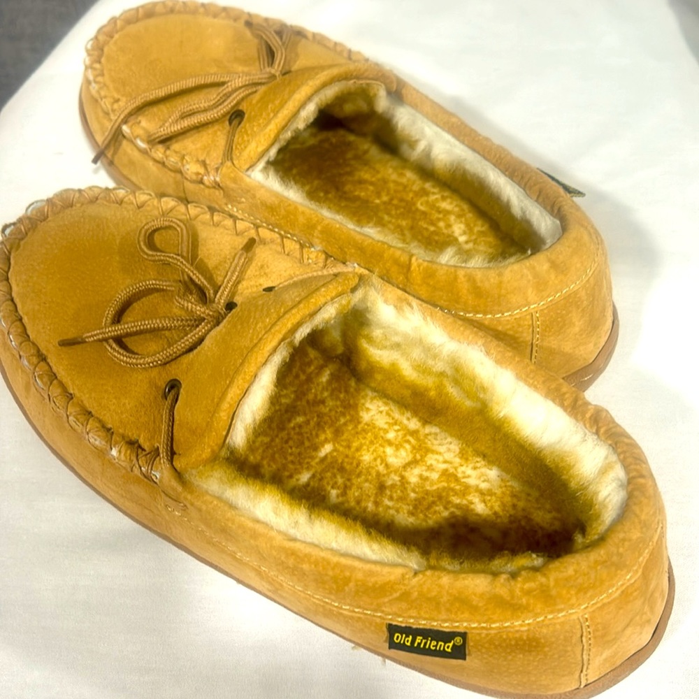 New Old Friends Slippers - Removable Sheepskin, rubber outer sole- leather upper - Picture 4 of 12